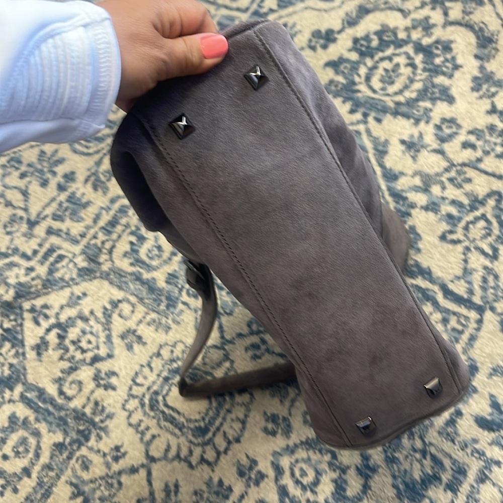 Sorial gray Suede slouch bag - Picture 12 of 14